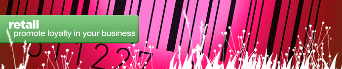 Retail - Close up of a bright pink barcode