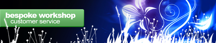 Banner17a_BespokeCustServV2 Bespoke Customer Service - - Black background with a bright flower made out of blue fire